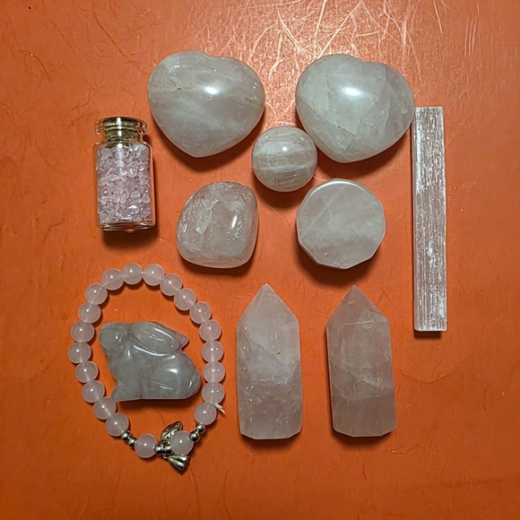 Rose Quartz Healing Crystal Set - Picture 2 of 2
